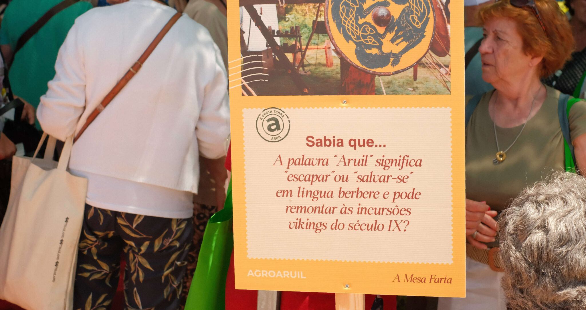 evento - AgroAruil pela GRINGO - sinalética A Mesa Farta