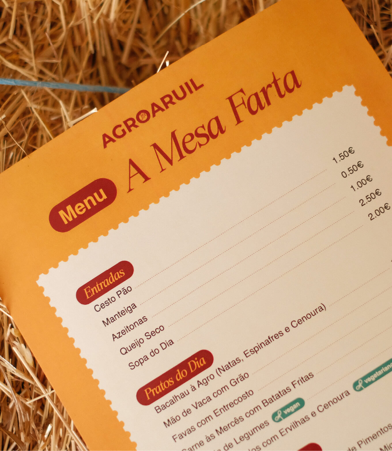 evento - AgroAruil pela GRINGO - menu A Mesa Farta