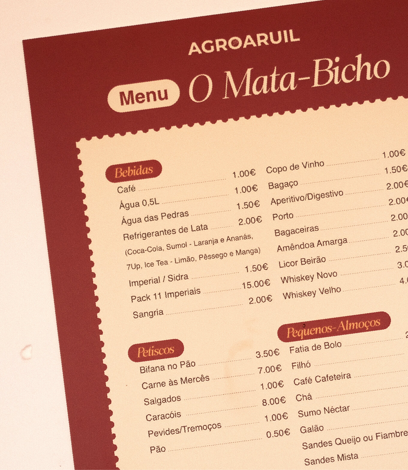 evento - AgroAruil pela GRINGO - menu O Mata-Bicho