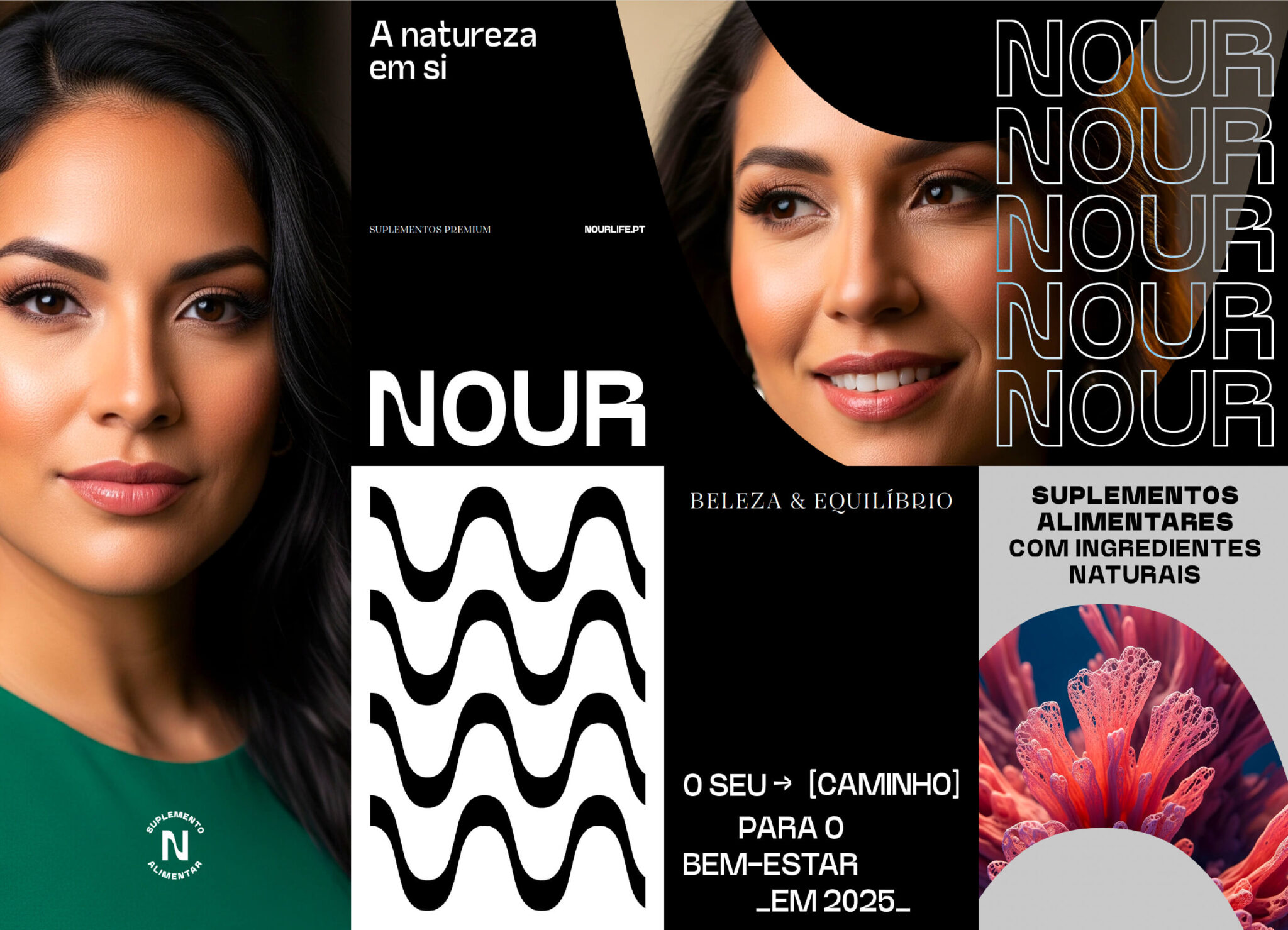 Naming e Branding -Nour pela GRINGO - overview visual