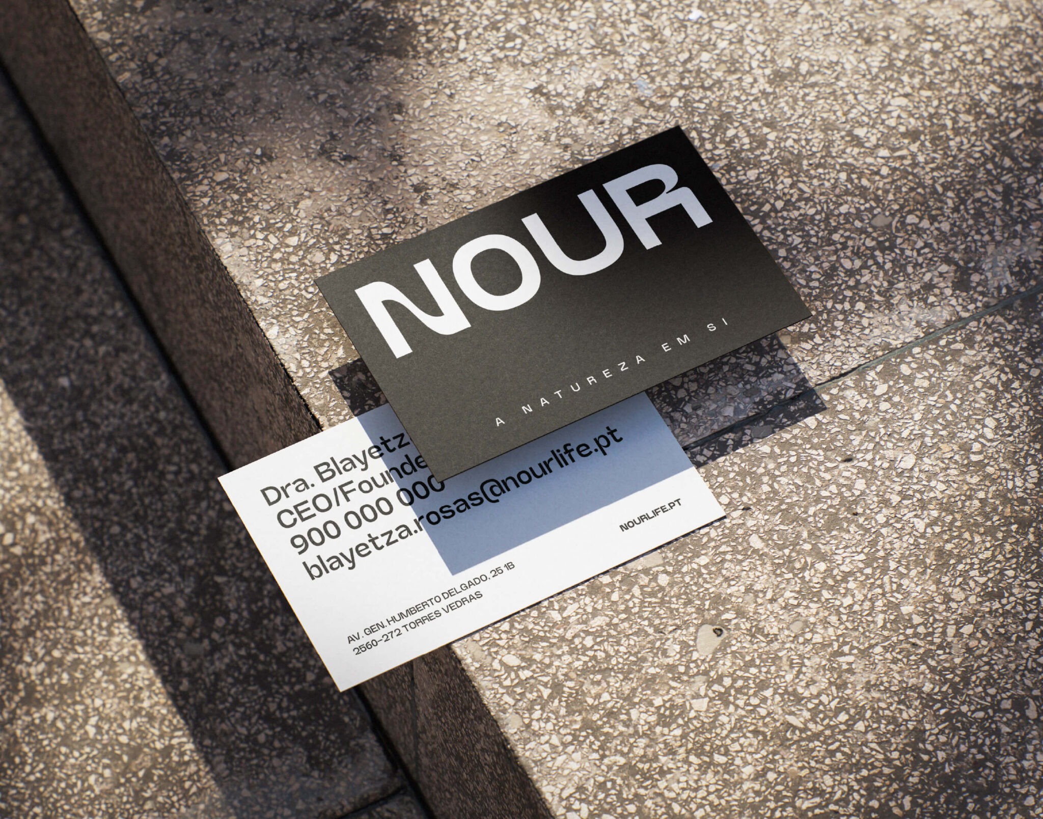 Naming e Branding -Nour pela GRINGO - cartão de visita
