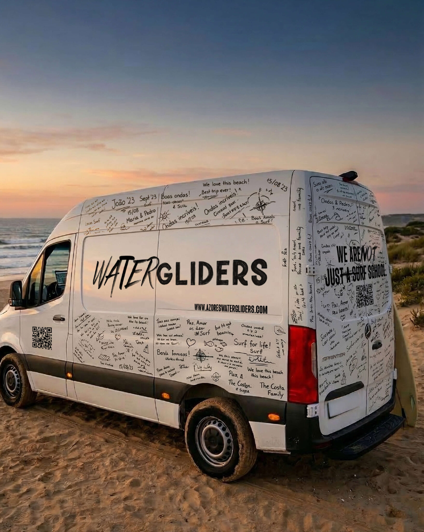 Rebranding de surf club - Watergliders pela GRINGO - carrinha