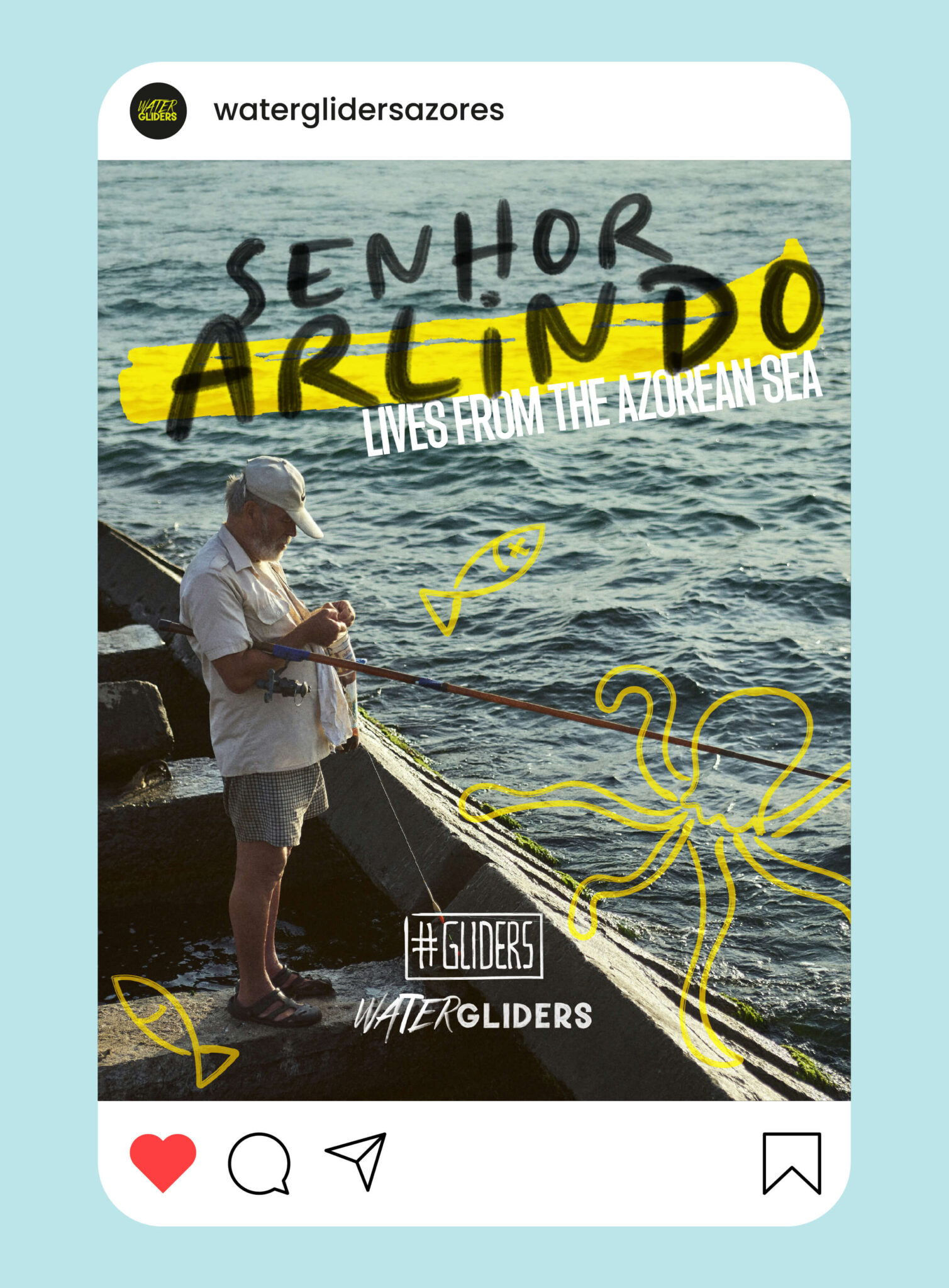 Rebranding de surf club - Watergliders pela GRINGO - rubrica 1 social media