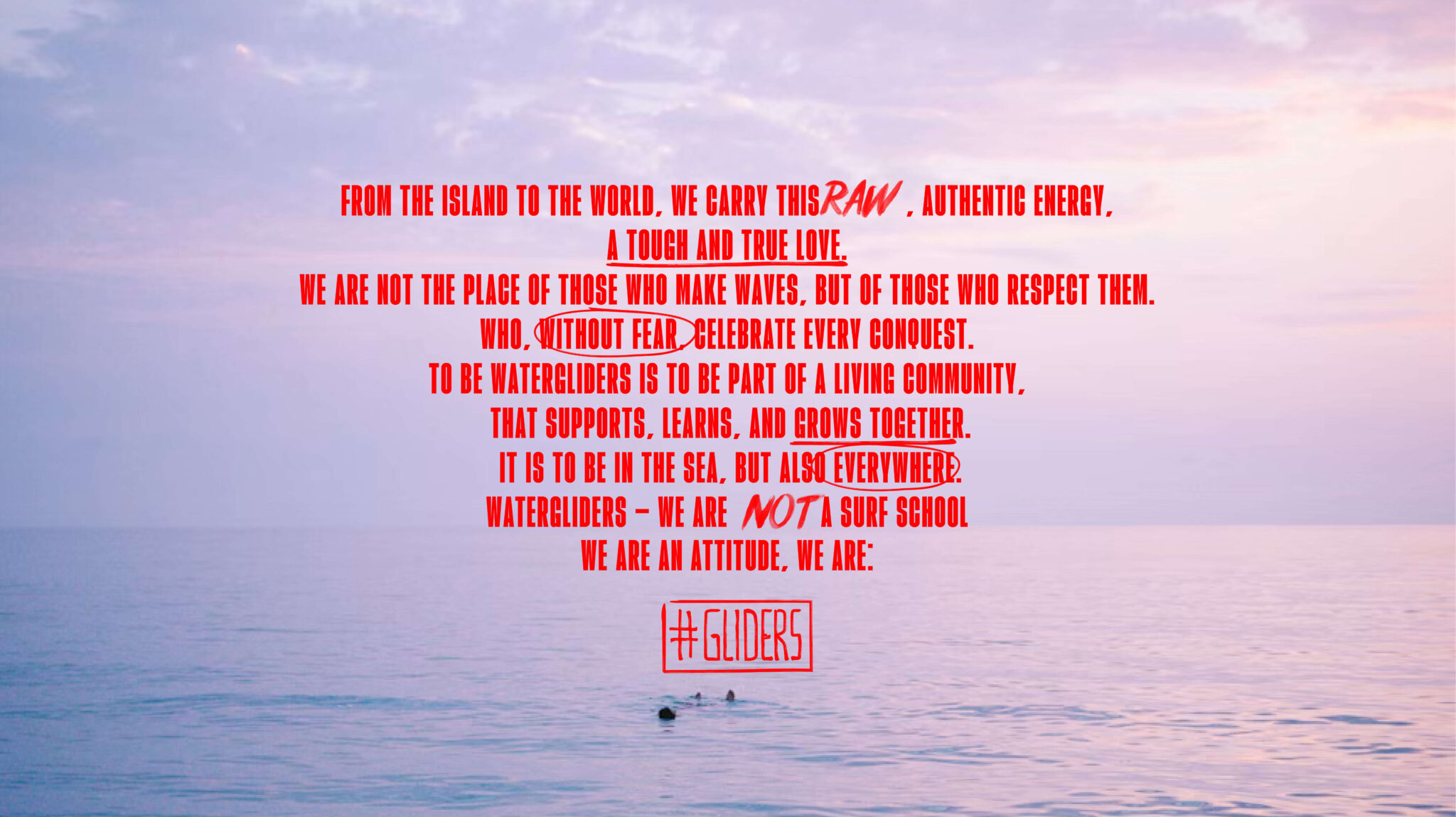 Rebranding de surf club - Watergliders pela GRINGO - manifesto (continuação)